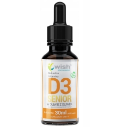 Witamina D3 Senior 4000IU witamina D3 dla seniora w kroplach 30ml Wish Pharmaceutical cena 38,90zł