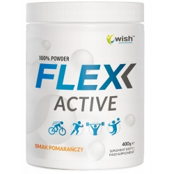 Flex Active kolagen o smaku pomarańczowym w proszku 400g Wish Pharmaceutical cena 98,90zł