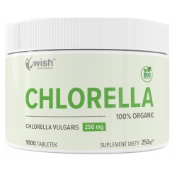 Chlorella organiczna (Chlorella vulgaris) 1000tabletek Wish Pharmaceutical cena 34,90zł