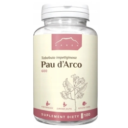 Nanga Pau d'arco 600 mg (Tabebuia impetiginosa) 100kapsułek cena 23,90zł