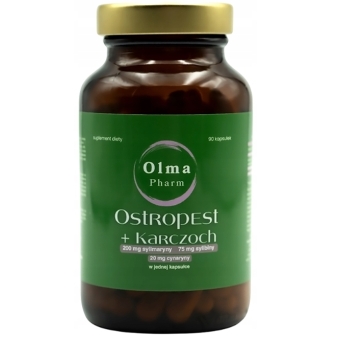 Olma Pharm Ostropest + Karczoch 90kapsułek cena 55,90zł