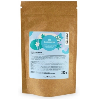 Lullalove Sól do relaksu z CBD  bergamotą i wanilią 250g cena 34,90zł