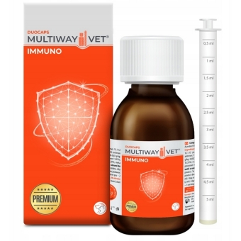 MultiWay Vet Duocaps Immuno na odporność dla psa i kota 90ml cena 64,90zł