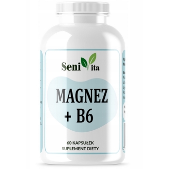 Magnez + B6 60kapsułek SeniVita cena 19,90zł