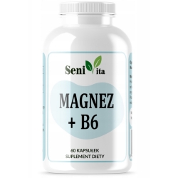 Magnez + B6 60kapsułek SeniVita cena 19,90zł