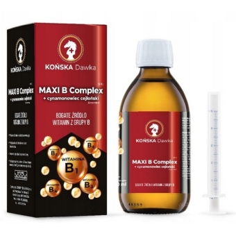 MAXI B Complex + Cynamonowiec 125ml Końska Dawka cena 149,00zł