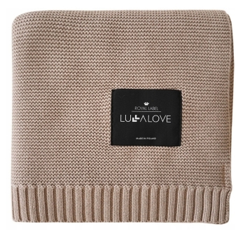 LullaLove Bambusowy koc kolor karmelowy beż 80x100cm 1sztuka cena 143,90zł