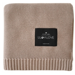 LullaLove Bambusowy koc kolor karmelowy beż 80x100cm 1sztuka cena 143,90zł