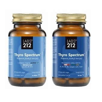 Labs212 Zestaw Thyro Spectrum na DZIEŃ i na NOC tarczyca niedoczynność 2x60kapsułek cena 149,90zł