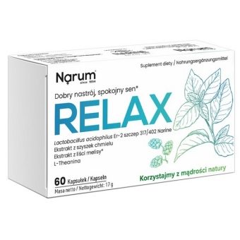 Narum Relax 60kapsułek Vitaway LLC cena 95,90zł