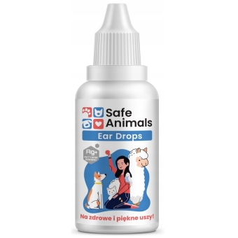Safe Animals krople do uszu ze srebrem dla psa i kota 30ml cena 35,90zł