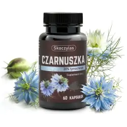 Skoczylas Czarnuszka 20% tymochinon 60kapsułek cena 58,90zł