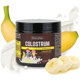 Skoczylas Colostrum z bananem proszek 60g cena 58,90zł