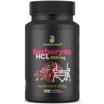 BetterMe Berberyna HCL 500mg 100kapsułek cena 99,90zł