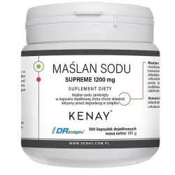 Kenay Maślan sodu Supreme 1200mg 300kapsułek dojelitowych cena 209,90zł