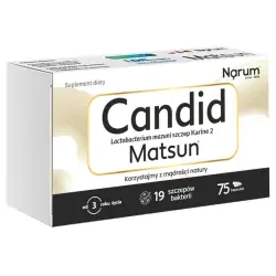 Narum Candid Matsun probiotyk Karine 75kapsułek Vitaway LLC cena 99,00zł