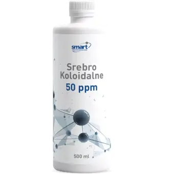 Koloid srebra 50ppm nanocząsteczki srebra płyn 500ml cena 109,00zł