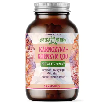 Karnozyna + Koenzym Q10 60kapsułek Apteka Natury cena 142,90zł