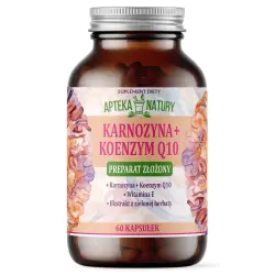 Karnozyna + Koenzym Q10 60kapsułek Apteka Natury cena 142,90zł