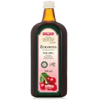 Naturalny sok z żurawiny NFC 500ml Polska Róża cena 35,90zł
