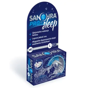 Sanohra zatyczki do uszu na sen PRO sleep rozmiar L 1para cena 44,90zł