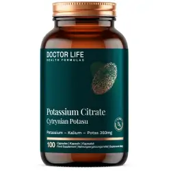 Doctor Life Cytrynian Potasu potassium citrate 360mg 100 kapsułek cena 44,90zł