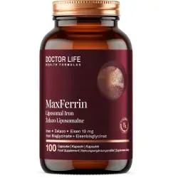 Doctor Life MaxFerrin 10mg żelazo liposomalne 100kapsułek cena 46,90zł