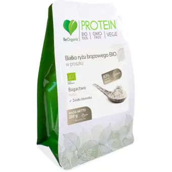 Be Organic Białko ryżu brązowego ekologiczne BIO w proszku 200g cena 23,90zł