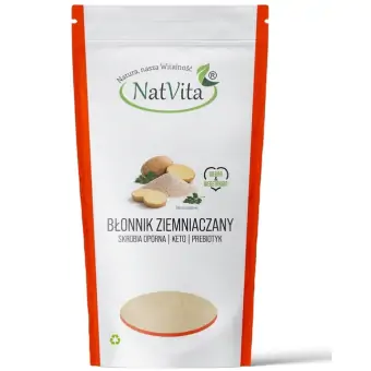 Błonnik ziemniaczany skrobia oporna Keto LowCarb proszek 270g NatVita cena 15,90zł