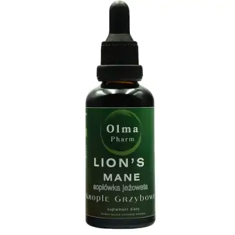 Lion's Mane soplówka jeżowata krople grzybowe DER 5:1 50ml Olma Pharm cena 79,00zł