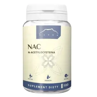 Nanga NAC 500mg N-acetylocysteina 100kapsułek cena 36,34zł