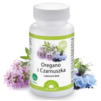 Dr Jacobs Oregano i czarnuszka 60kapsułek cena 89,00zł