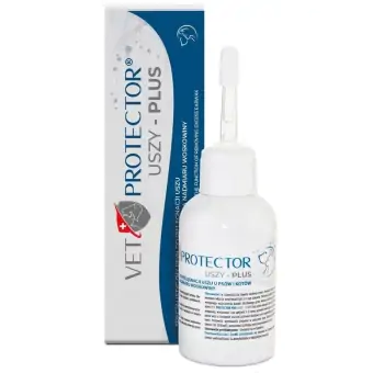 Vet Protector Uszy płyn do czyszczenia uszu psa kota 50ml cena 34,90zł