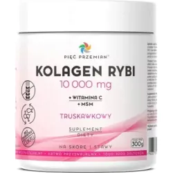 Kolagen rybi 10000 + C + MSM truskawkowy 300 g 5Przemian cena 56,19zł