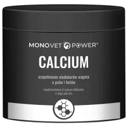 Monovet Power Calcium wapń w proszku przy niedoborach dla psa i kota 120g cena 43,90zł