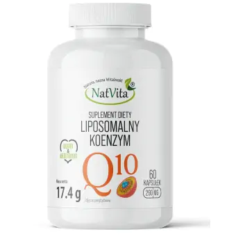 Koenzym Q10 liposomalny Ubichinon kapsułki celulozowe 290mg NatVita cena 99,00zł