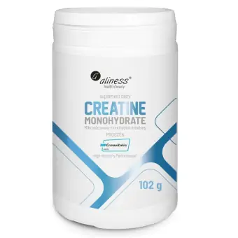Aliness Creatine monohydrate monohydrat kreatyny proszek bezsmakowy proszek 102g cena 79,90zł