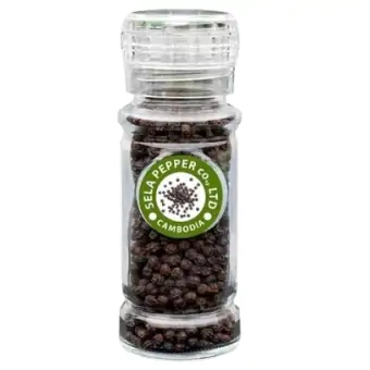 Pieprz czarny ziarnisty z Kambodży z młynkiem 71g Sela Pepper cena 19,99zł
