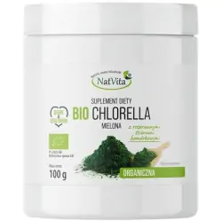 Natvita Chlorella mielona BIO 100g cena 25,50zł