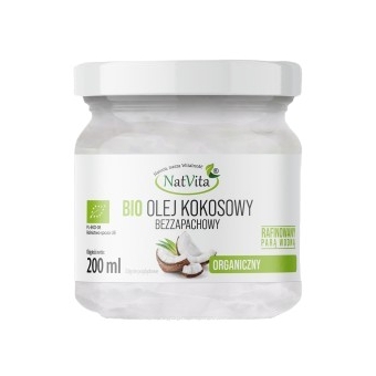 Natvita Olej kokosowy organiczny Extra Virgin BIO 200ml cena 19,50zł