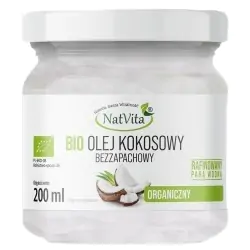 Natvita Olej kokosowy organiczny Extra Virgin BIO 200ml cena 19,50zł