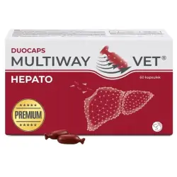Multiway Vet Duocaps Hepato zdrowie wątroby psa i kota 60kapsułek cena 136,90zł