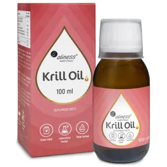 Aliness Krill Oil Omega 3 z Astaksantyną płyn 100ml cena 149,90zł