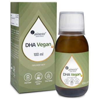 Aliness Vegan Omega 3 DHA płyn 100ml cena 99,90zł