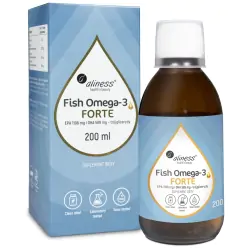 Aliness Fish Omega 3 FORTE 50/25 Trójglicerydy płyn 200ml cena 99,90zł