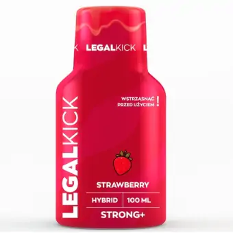 Legal Kick Strawberry truskawka STRONG+ 650mg płyn 100ml Strong Hemp cena 59,00zł