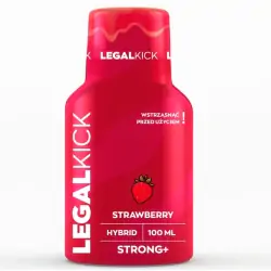 Legal Kick Strawberry truskawka STRONG+ 650mg płyn 100ml Strong Hemp cena 59,00zł