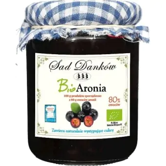 Aronia 80% 260 g BIO Sad Danków  PROMOCJA cena 17,50zł