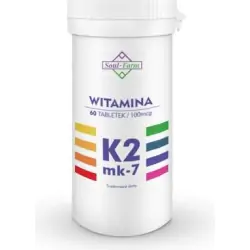 Soul Farm Witamina K2 MK7 100 mcg 60 tabletek PROMOCJA cena 15,50zł