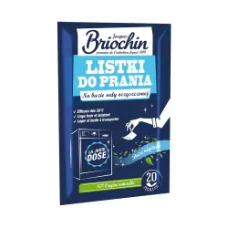 Listki do prania na bazie sody oczyszczonej zielona świeżość 20 sztuk Briochin cena 21,15zł